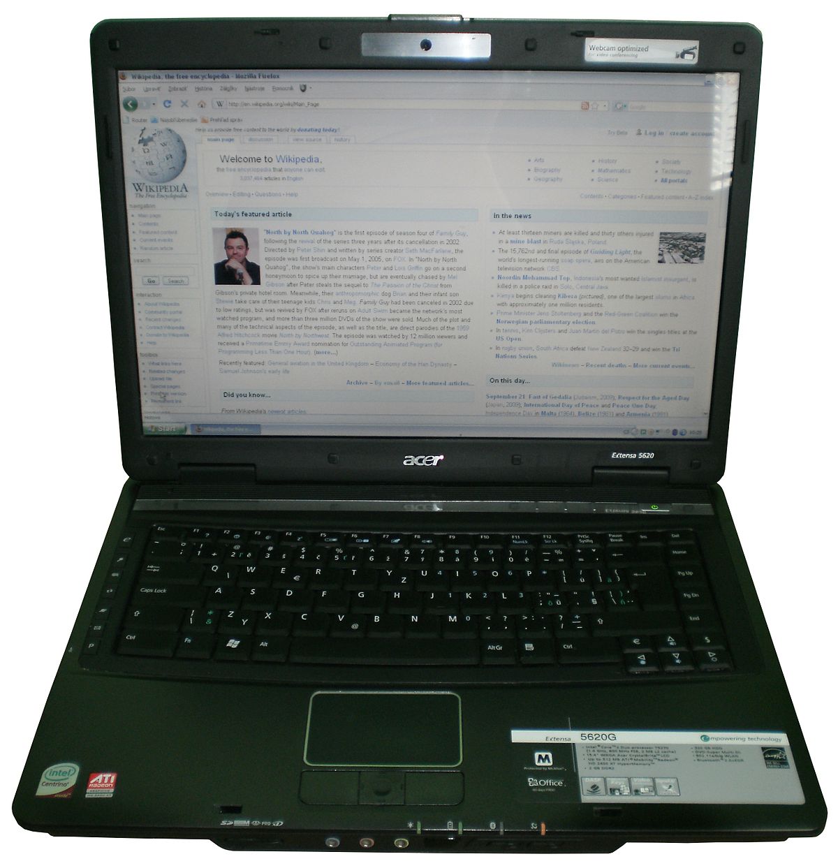 My New Acer 4420 Extensa Laptop